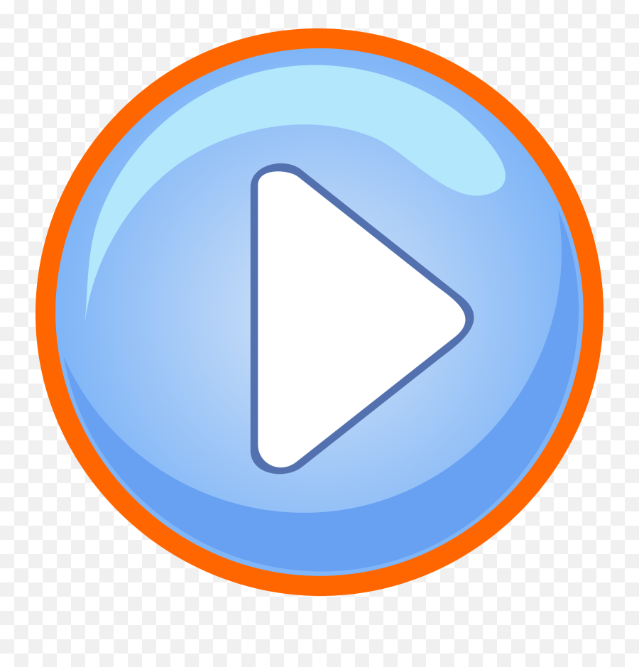 Play Button With Focus Clipart Icon Png - Play Button Game Png,Focus Png