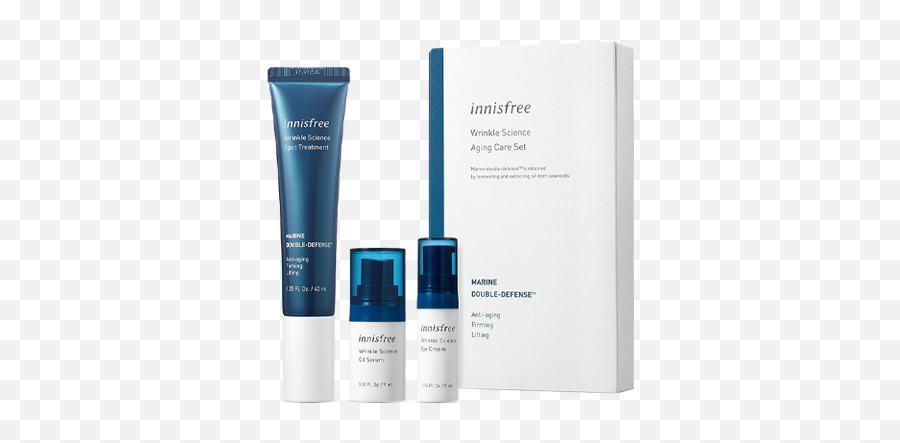 Skincare - Wrinkle Science Aging Care Set Innisfree Innisfree Wrinkle Cream Png,Wrinkle Png