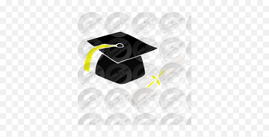 Graduation Stencil For Classroom Therapy Use - Great Graduation Png,Graduation Clipart Png