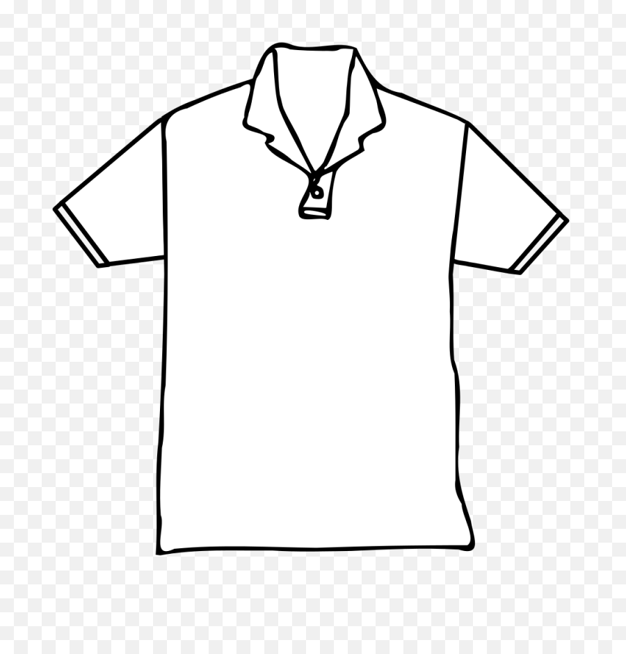 Shirt - Polo Shirt Template Clipart Polo Shirt Template Png,Black T Shirt Template Png