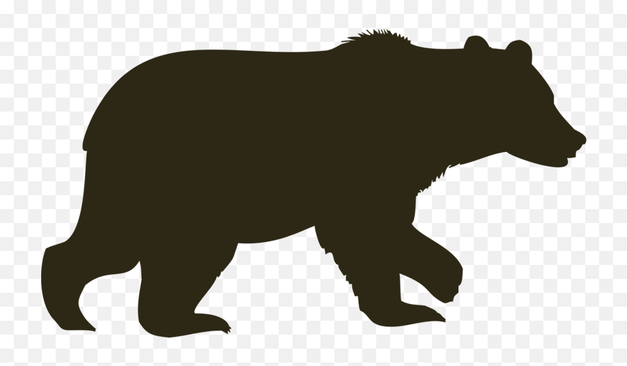 Polar Bear Silhouette Vector - Clip Art Brown Bear Silhouette Png,Bear Silhouette Png