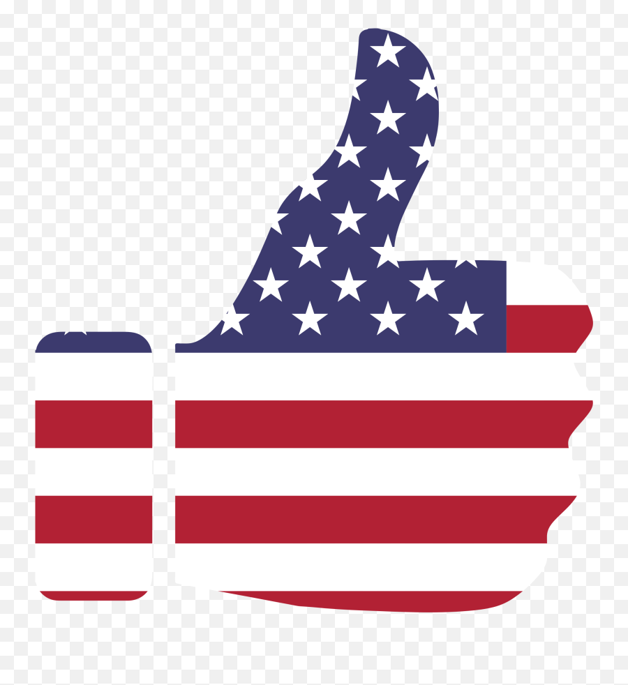 This Free Icons Png Design Of Thumbs Up - American Flag Thumbs Up,American Flag Png Free