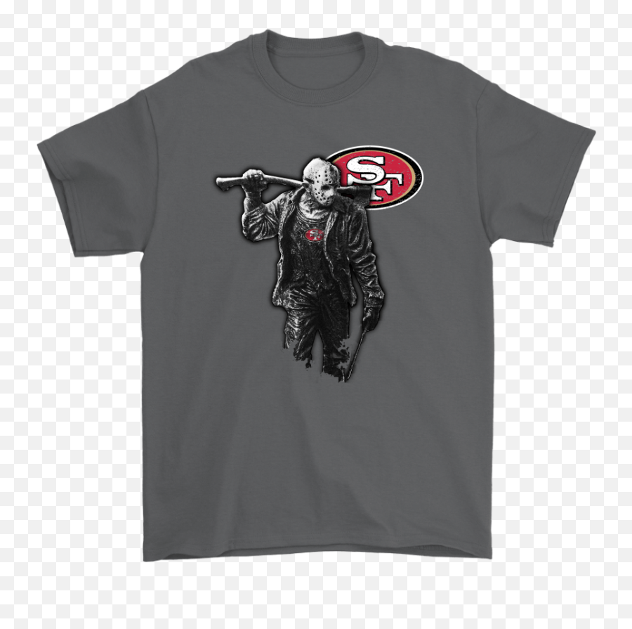 Jason Voorhees San Francisco 49ers Ready For Horrors Football Shirts - Mickey Mouse Autism Awareness Shirt Png,Jason Voorhees Mask Png