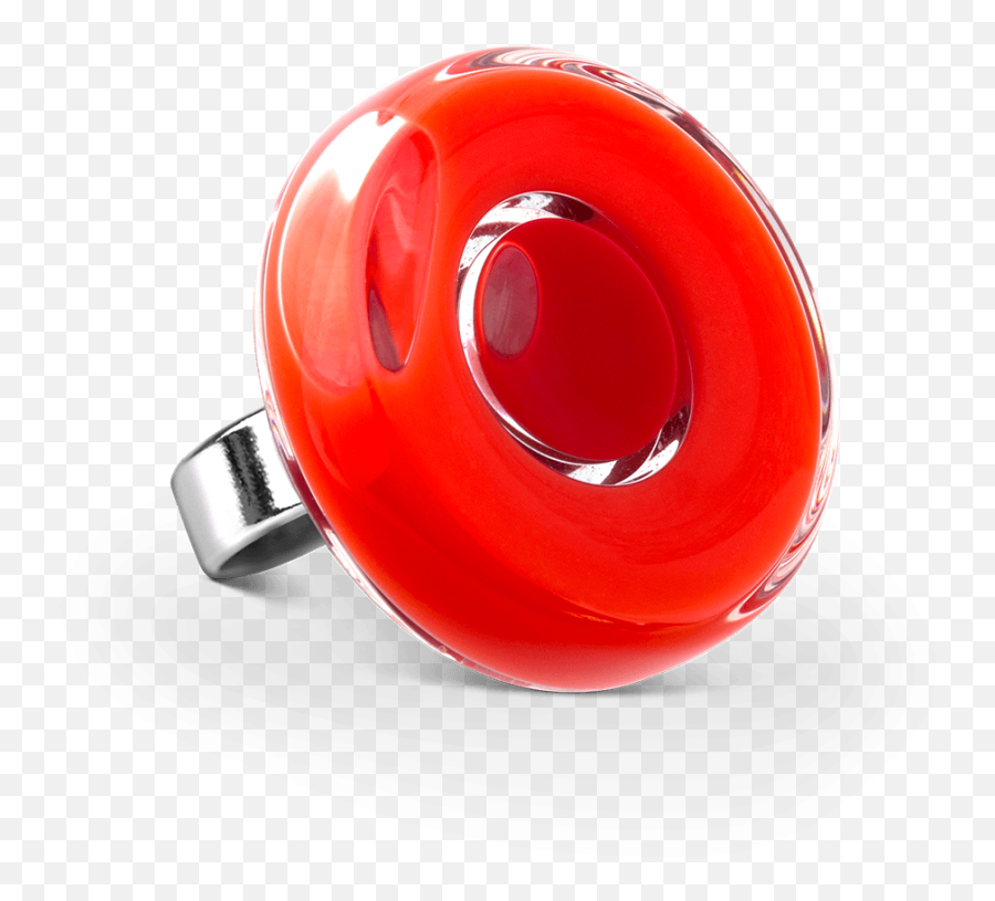Glass Ring - Duo Medium Light Red Ring Png,Red Light Effect Png