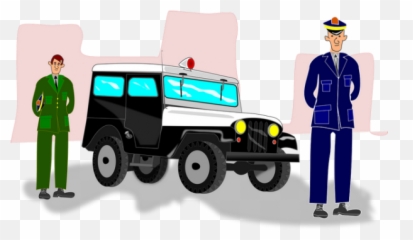 Carro De Policia Cartoon Jeep Transparent Png Images U2013 Free - Police Drawing