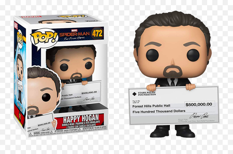 Spider - Man Far From Home Happy Hogan Pop Vinyl Figure Funko Pop Spiderman Png,Tom Holland Png