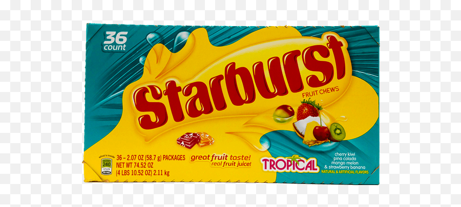 Starburst Tropical Fruit - Starburst Candy Png,Starburst Candy Png
