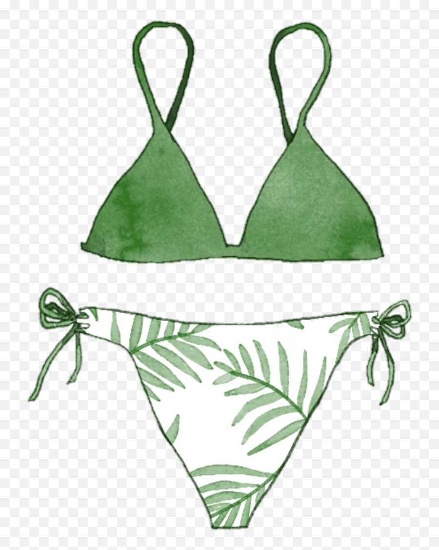 Swimsuit Bottom Clipart - Full Size Clipart 3718869 Green Bikini Transparents Png,Swimsuit Png