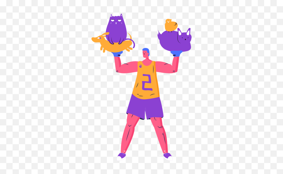 Man Holding Pets Character - Transparent Png U0026 Svg Vector File Cartoon,Pets Png