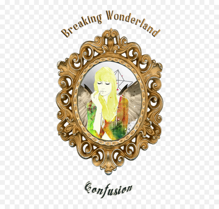 Alice Through The Looking Glass Png - Transparent Vintage Frame Png,Glass Breaking Png