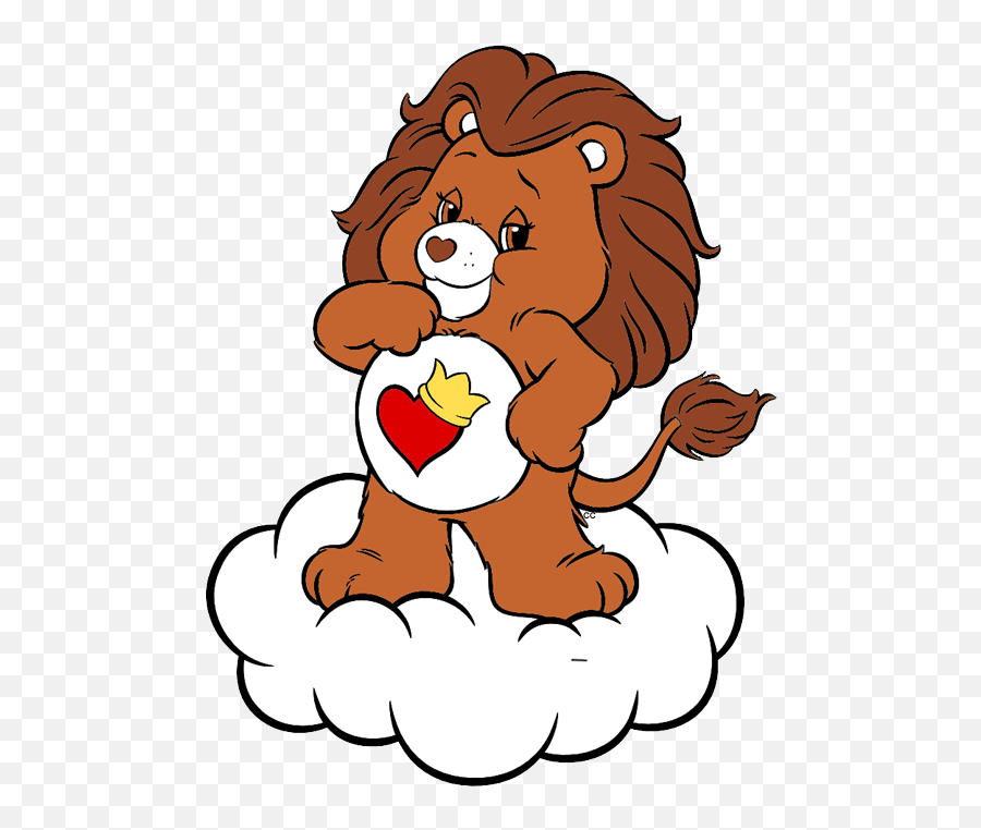 Lion Heart Care Bears Png Image With - Brave Heart Care Bear Cartoon,Care Bears Png