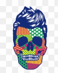 Blue Hair Vector Boy Hq Image Free Png Clipart - Skull Rideau De Fer Magasin,Skull Vector Png