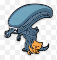 Alien U2013 Xenomorph Enamel Pin - Sticker Png,Xenomorph Transparent