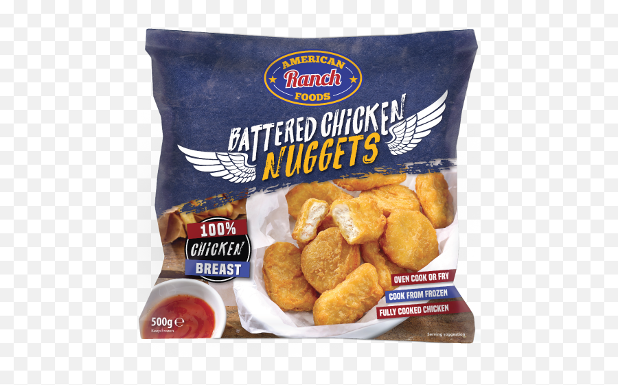 Battered Chicken Nuggets 500g - American Ranch Chicken Nuggets Png,Chicken Nugget Transparent