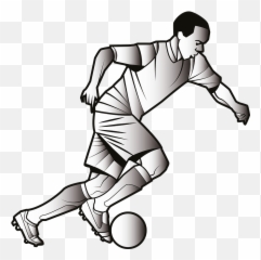 Football Player Clipart - Pemain Sepak Bola Animasi Png,Bola Png