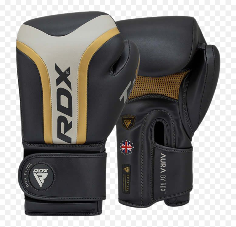 Rdx T17 Aura Nova Tech Boxing Sparring Gloves Pearl Black - Boxing Glove Png,Boxing Glove Logo