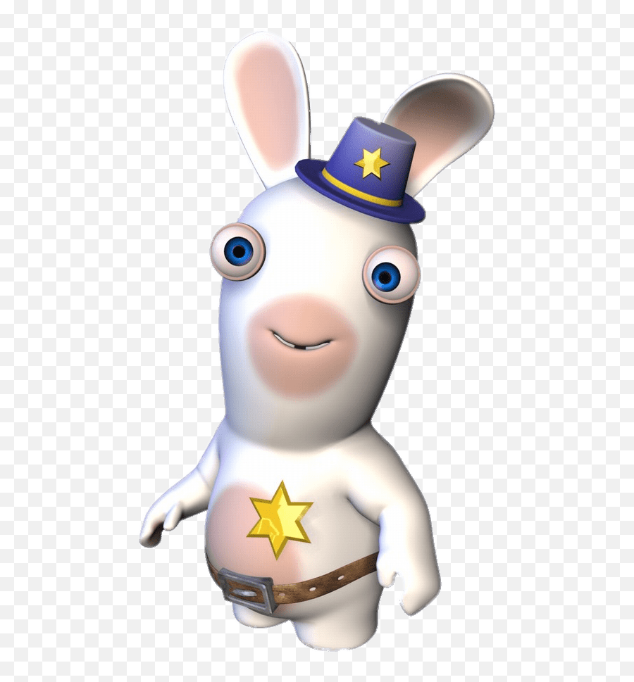 Download Hd Rabbid Sheriff Png - Rayman Raving Rabbid Raving Rabbids,Rayman Transparent