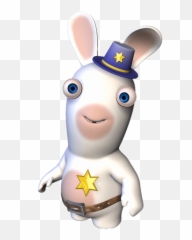 Download Hd Rabbid Sheriff Png - Rayman Raving Rabbids