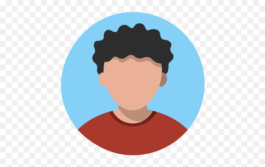 Male People Avatar Man Boy Curly - Avatar Curly Hair Png,Hair Icon