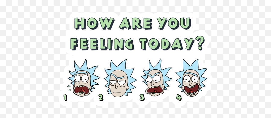 Rick And Morty Stickers - You Feeling Today Rick And Morty Png,Mr Meeseeks Icon
