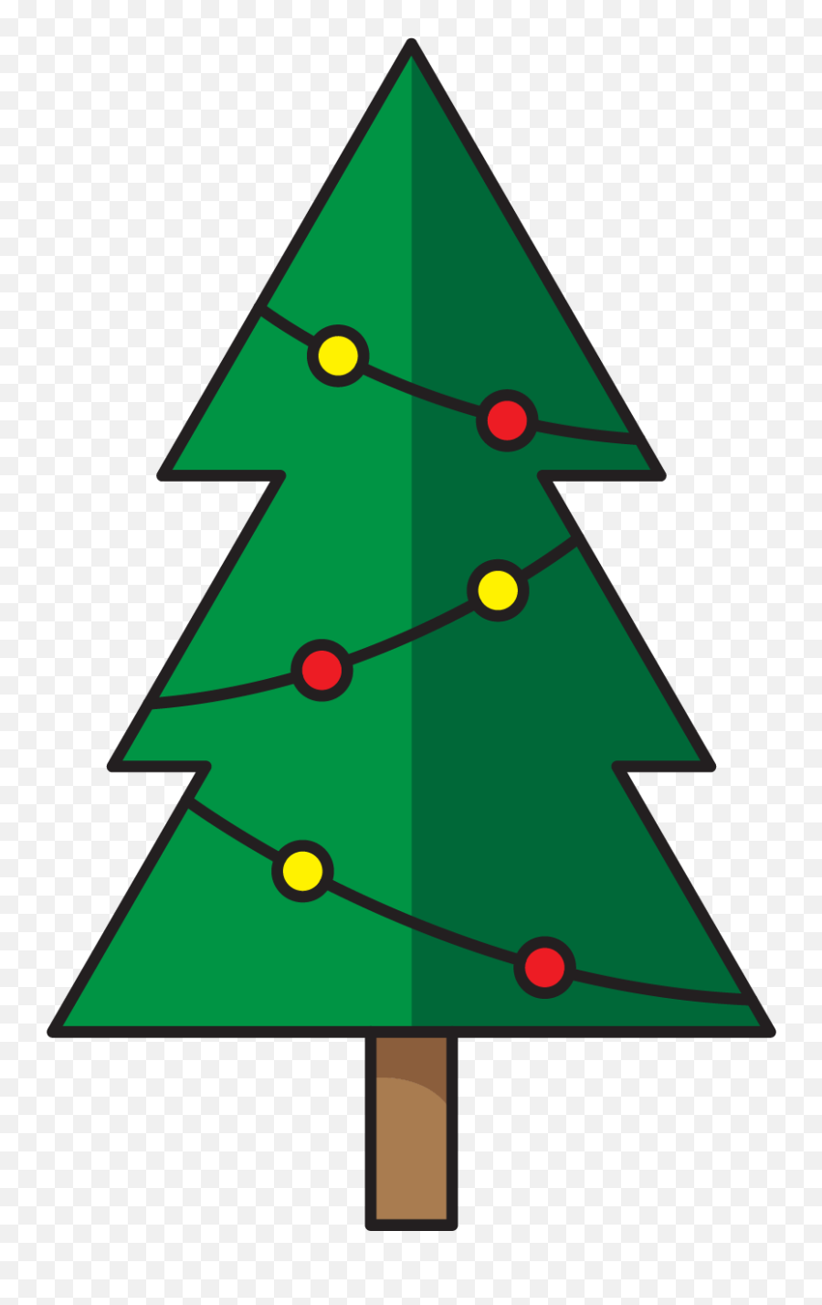 Christmas Tree Icon Graphic - New Year Tree Png,Tree Icon Transparent