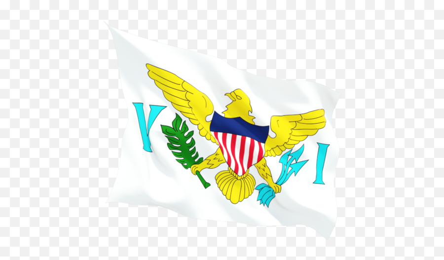 Fluttering Flag Illustration Of Virgin Islands - Virgin Islands Flag Png,Us Flag Icon