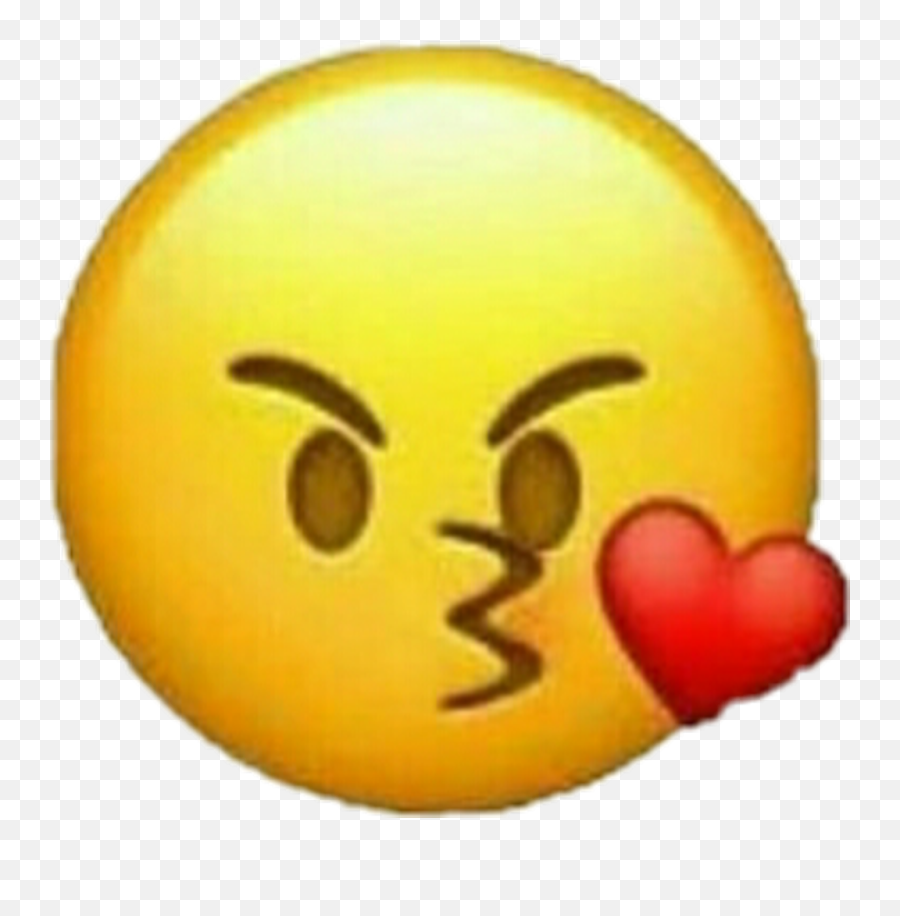 Download Emoji Heart Kiss Kissemoji Angry Mad Love - Angry Kiss Emoji Png,Surprised Emoji Transparent Background