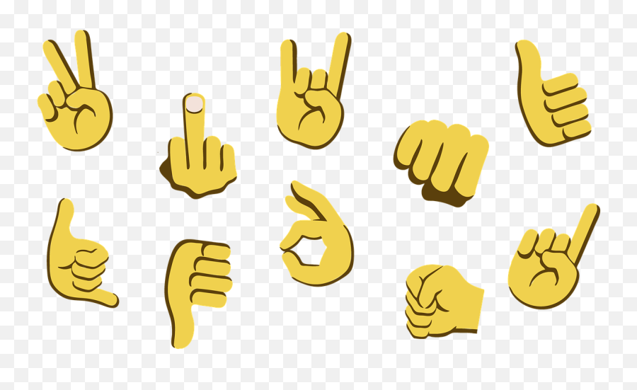 Free Photo Hands Symbols Fingers Emojis Signals Yellow Sign - Emoji Das Mãos Significado Png,Whatsapp Emoji Icon Vector