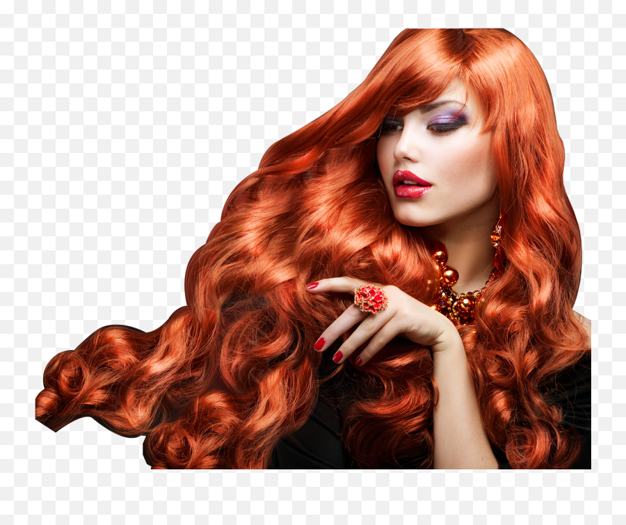 Hair Strand Png - Red Hair Model Png,Women Hair Png