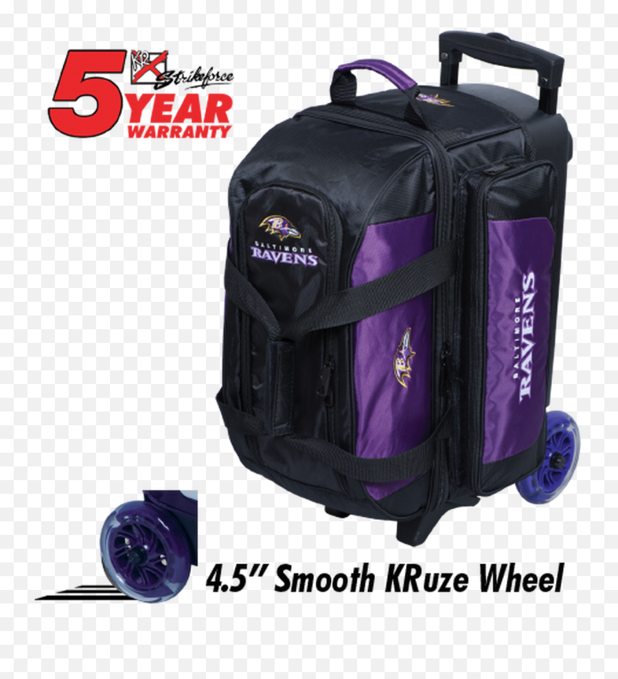 Kr Strikeforce Nfl Baltimore Ravens 2 Ball Roller Bowling Bag - Storm 2 Ball Roller Bowling Bag Gray Png,Baltimore Ravens Png