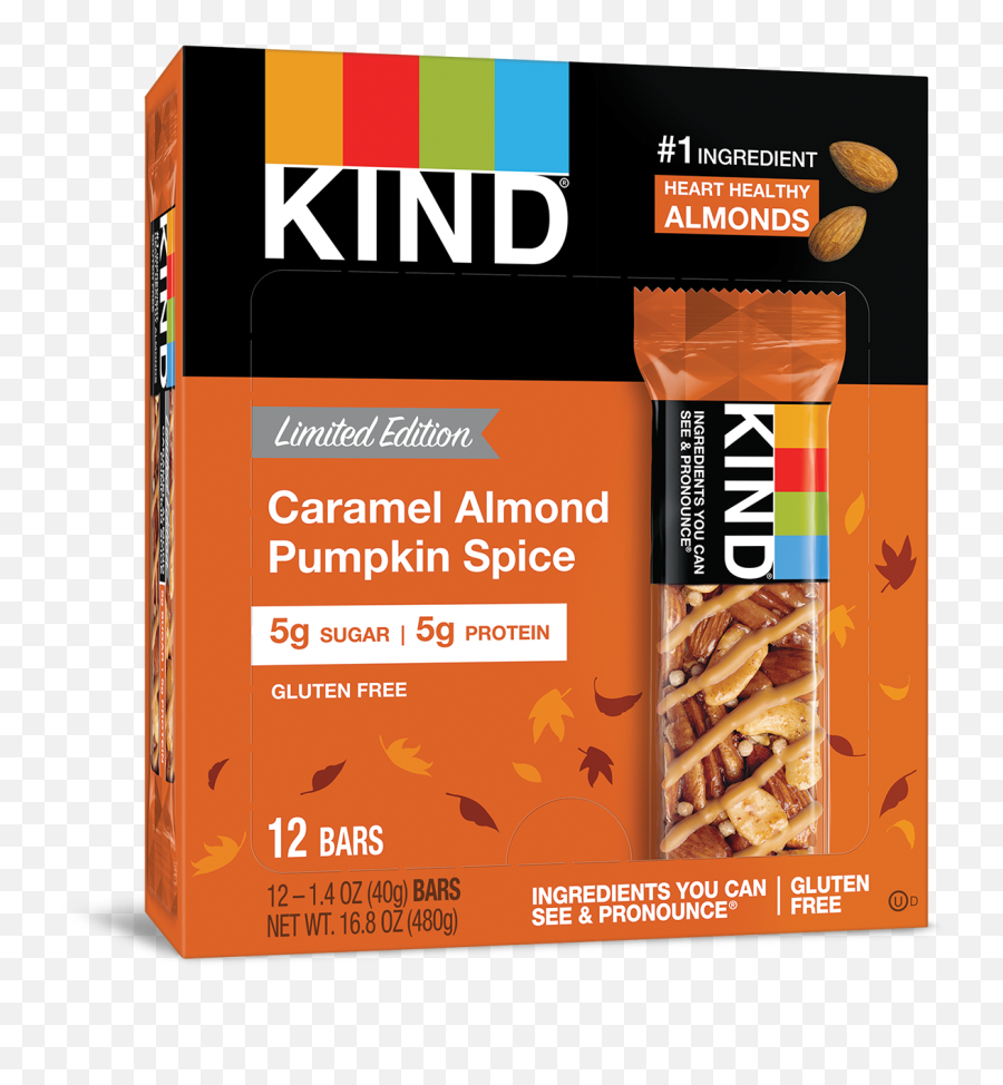 Caramel Almond Pumpkin Spice - Kind Almond Coconut Bars Png,Pumpkin Spice Png