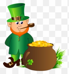 Leprechaun With Pot Of Gold Transparent 792959 - PNG Images