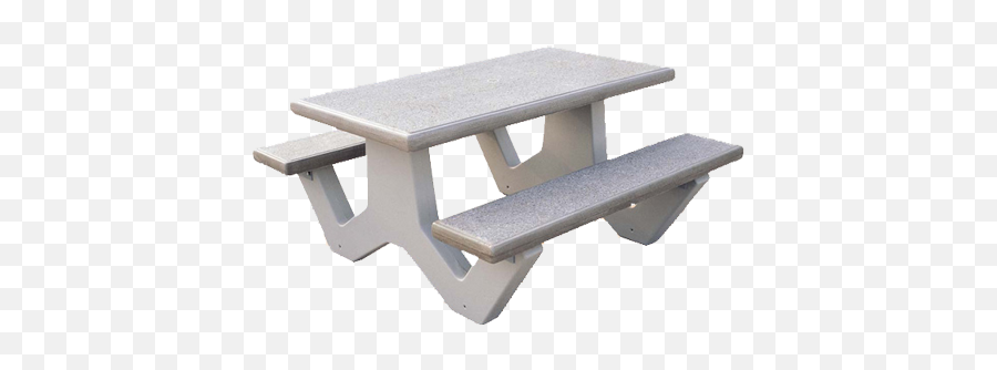 5 Concrete Rectangle Table - Picnic Table Concrete Png,Picnic Table Png