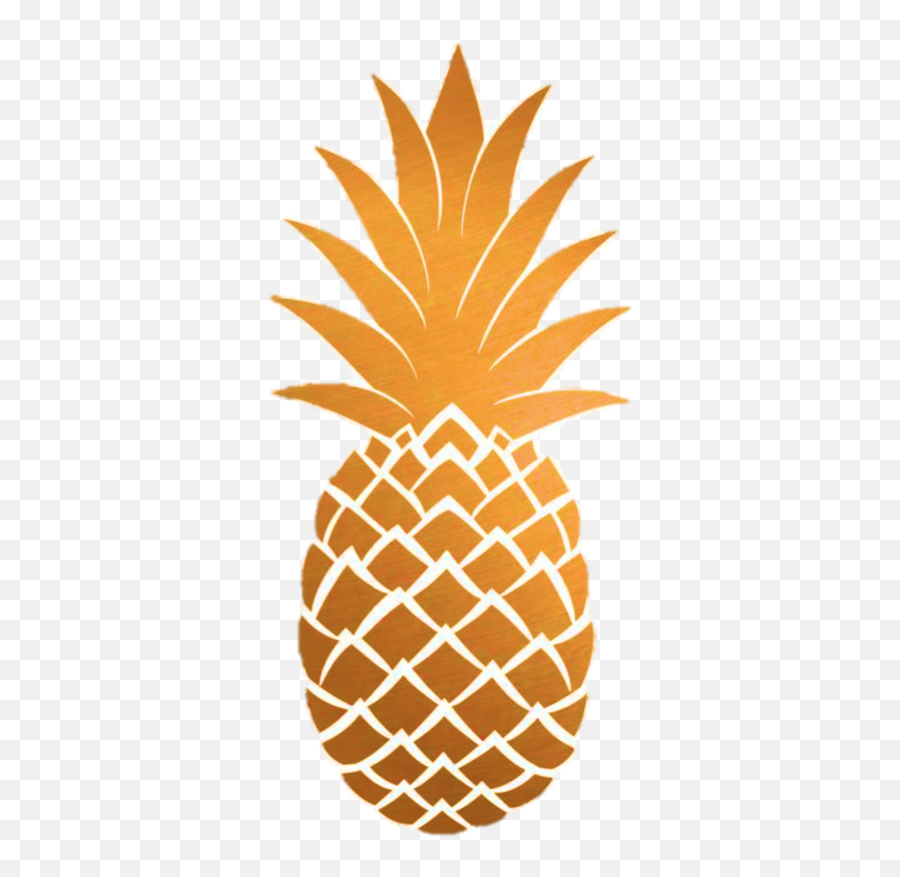 Pineapple Clipart Gold - Transparent Background Gold Pineapple Png,Pineapple Clipart Png