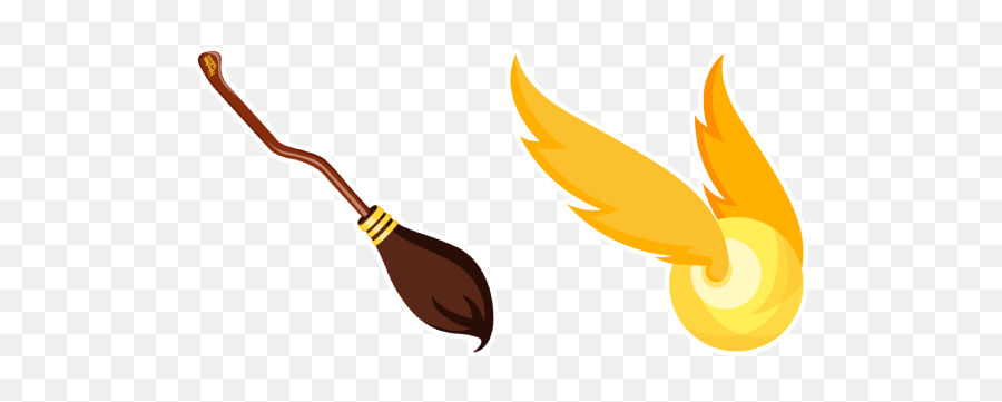 Harry Potter Nimbus 2000 And Golden - Harry Potter Snich Png,Golden Snitch Png