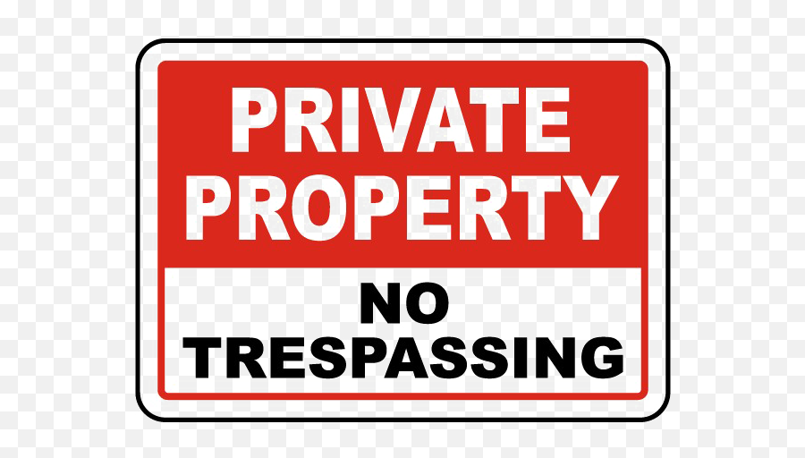 No Trespassing Sign Png Pic Mart - Sign,No Sign Png