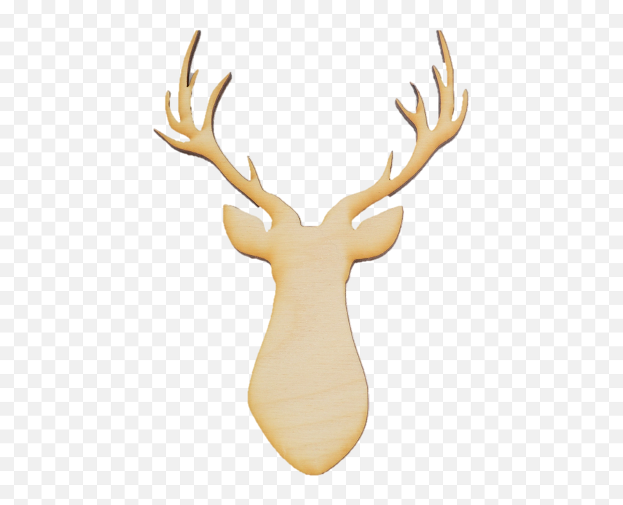 Deer Head Wood Cutout - Reindeer Png,Deer Skull Png