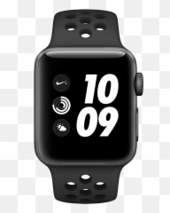 Apple Watch Series 3 Nike 2 - Apple Watch Series 3 Gps 38mm Space Grey Aluminium Case With Anthracite Black Nike Sport Band Mtf12cl A Png,Apple Watch Png