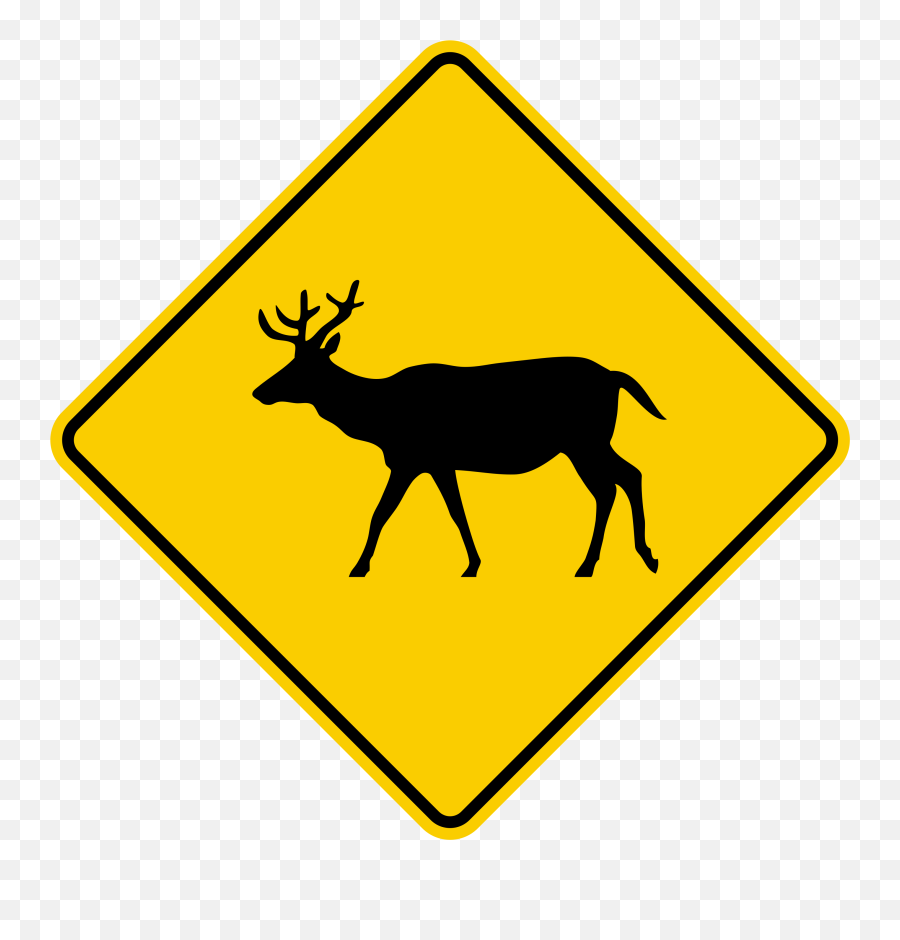 Filecolombia Road Sign Sp - 49 Deersvg Wikimedia Commons Sheepdog Statue Png,Deer Png