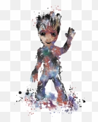 Baby Groot Beach Towel - Canvas Png,Groot Png