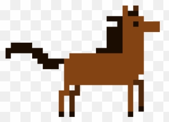 Pixilart - Pixel Horse By Hamiltonhorses Cartoon Png,Cartoon Horse Png