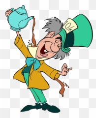 Library Of Burton Mad Hatter Graphic Png - Disney Mad Hatter Cartoon,Mad Hatter Hat Png
