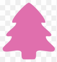 Download Watercolor Christmas Tree Clipart - Pink Green Colouring png