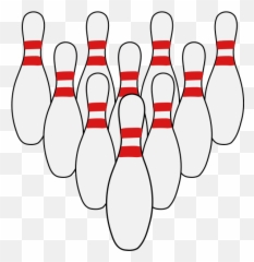 Library Of Ten Bowling Pins Clipart - Art png