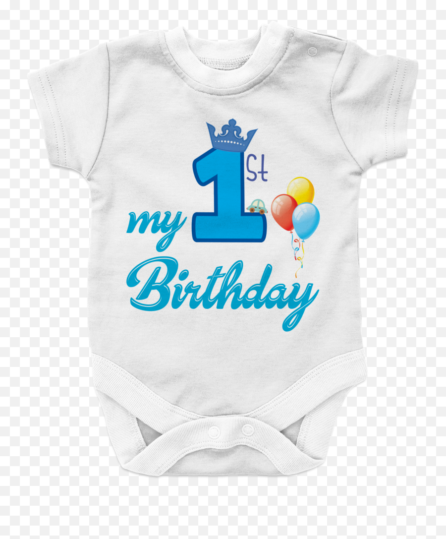 My First Birthday - Boy Baby Onesie U2013 Ravensdesignshopcom Firmas Con El Nombre De Andrea Png,First Birthday Png