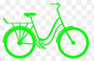 Bicycle Clipart Vector - Green Bike Clipart Png,Bicyclist Png