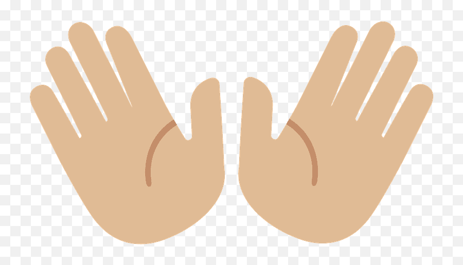 Open Hands Emoji Clipart - Open Hands Emoji Png,Open Hands Png