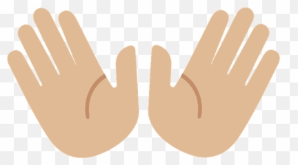 Open Hands Emoji Clipart - png