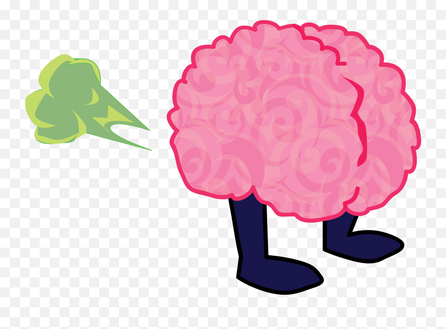 Brain Cartoon Transparent Png Clipart - Brain Fart Clipart,Cartoon Brain Png