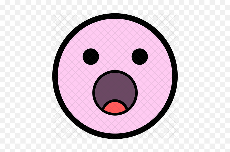 Shocked Face Emoji Icon Of Colored - Poladoful Png,Shocked Face Png